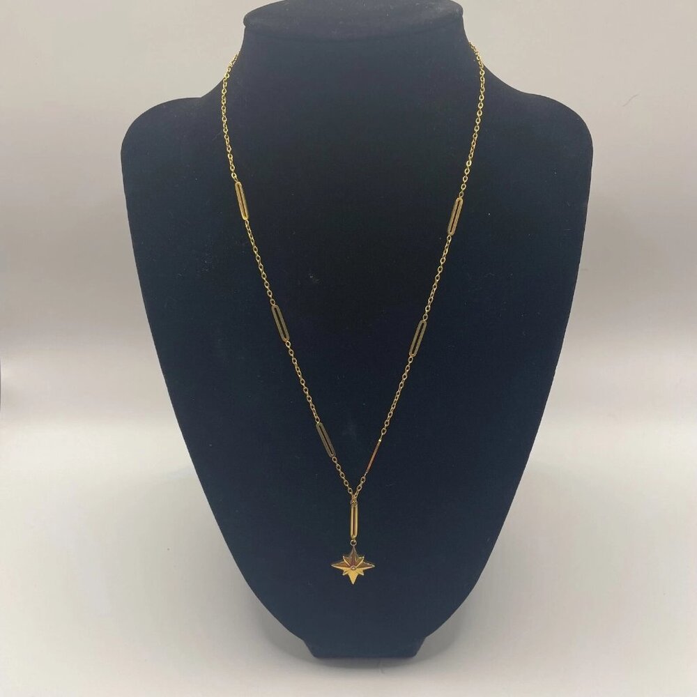 Beautiful Marrin Costello 17" Orion Necklace with 2" Extension 14k Gold-Plated